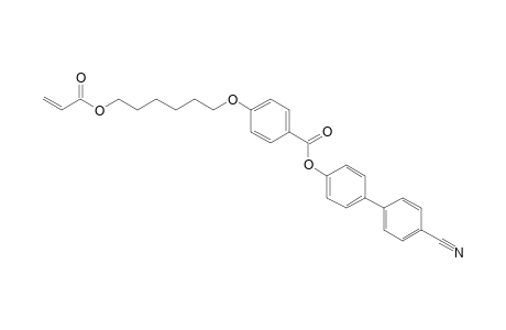 Benzoic acid, 4-[[6-[(1-oxo-2-propenyl)oxy]hexyl]oxy]-,4'-cyano[1,1'-biphenyl]-4-yl ester