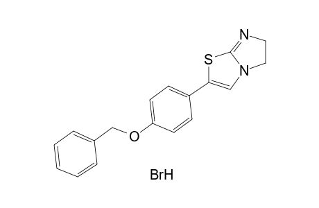 2-[p-(BENZYLOXY)PHENYL]-5,6-DIHYDROIMIDAZO[2,1-b]THIAZOLE, MONOHYDROBROMIDE