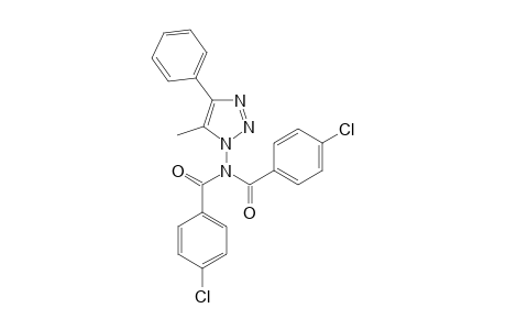 4-chloro-N-(4-chlorobenzoyl)-N-(5-methyl-4-phenyltriazol-1-yl)benzamide