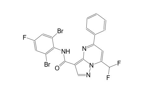 N-(2,6-dibromo-4-fluorophenyl)-7-(difluoromethyl)-5-phenylpyrazolo[1,5-a]pyrimidine-3-carboxamide