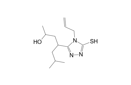4-(4-allyl-5-sulfanyl-4H-1,2,4-triazol-3-yl)-6-methyl-2-heptanol