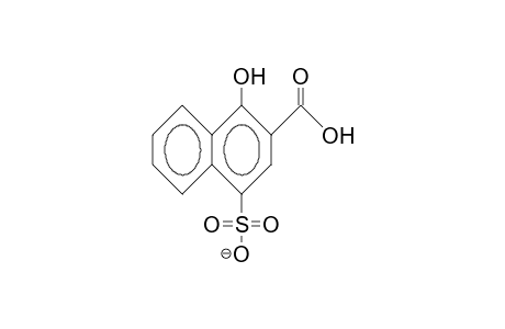 1-Hydroxy-4-sulfo-2-naphthoic acid, anion