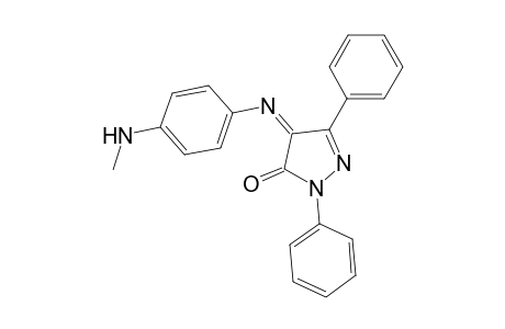 2-Pyrazolin-5-one, 4-[[p-(methylamino)phenyl]imino]-1,3-diphenyl-