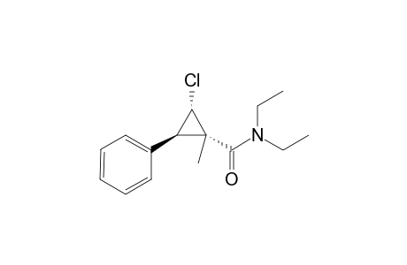 (1S*,2S*,3R*)-2-Chloro-N,N-diethyl-1-methyl-3-phenylcyclopropanecarboxamide