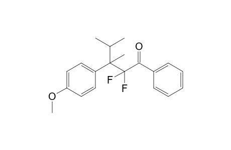 2,2-difluoro-3-(4-methoxyphenyl)-3,4-dimethyl-1-phenyl-pentan-1-one