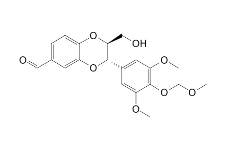 (2S,3S)-3-[3,5-dimethoxy-4-(methoxymethoxy)phenyl]-2-(hydroxymethyl)-2,3-dihydro-1,4-benzodioxin-6-carboxaldehyde