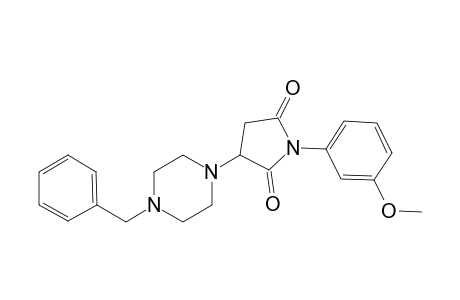 3-(4-Benzyl-1-piperazinyl)-1-(3-methoxyphenyl)-2,5-pyrrolidinedione