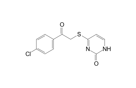 4-[(p-chlorophenacyl)thio]-2(1H)-pyrimidinone