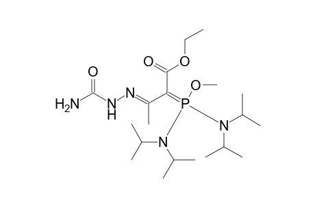 Ethyl 3-[(Aminocarbonyl)hydrazono]-2-[bis(diisopropylamino)(methoxy)phosphoranylidene]butanoate
