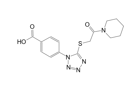 benzoic acid, 4-[5-[[2-oxo-2-(1-piperidinyl)ethyl]thio]-1H-tetrazol-1-yl]-