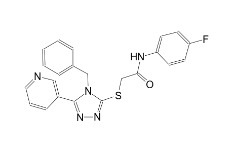 2-{[4-benzyl-5-(3-pyridinyl)-4H-1,2,4-triazol-3-yl]sulfanyl}-N-(4-fluorophenyl)acetamide