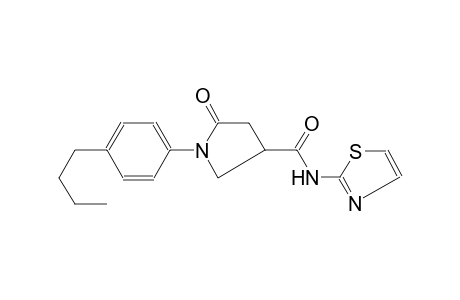 Pyrrolidine-3-carboxamide, 1-(4-butylphenyl)-5-oxo-N-(2-thiazolyl)-