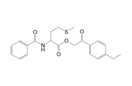 2-(4-ethylphenyl)-2-oxoethyl 2-(benzoylamino)-4-(methylsulfanyl)butanoate