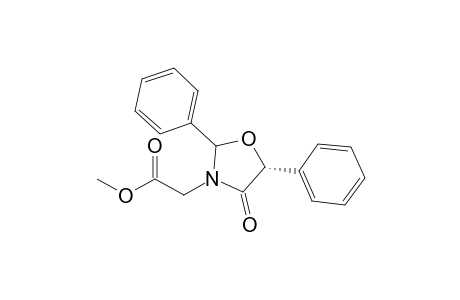 Methyl (5' R)-[4''-oxo-2',5'-diphenyloxazolidin-3'-yl)acetate