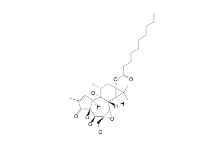 6-ALPHA,7-ALPHA-5-BETA-HYDROXY-12-DEOXYPHORBOL-13-DECANOATE