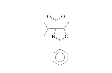 Methyl 4-isopropyl-5-methyl-2-phenyl-4,5-dihydro-1,3-oxazole-4-carboxylate