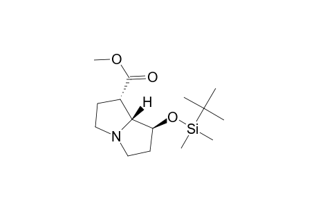 1H-Pyrrolizine-1-carboxylic acid, 7-[[(1,1-dimethylethyl)dimethylsilyl]oxy]hexahydro-, methyl ester, (1.alpha.,7.beta.,7a.beta.)-(.+-.)-