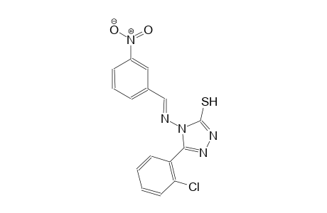 5-(2-chlorophenyl)-4-{[(E)-(3-nitrophenyl)methylidene]amino}-4H-1,2,4-triazol-3-yl hydrosulfide