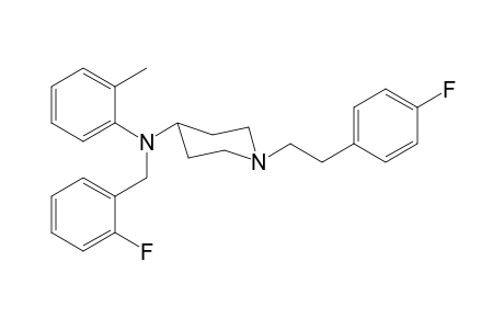 N-2-Fluorobenzyl-1-[2-(4-fluorophenyl)ethyl]-N-2-methylphenylpiperidin-4-amine