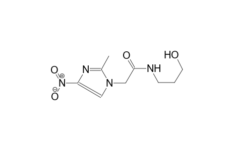 1H-imidazole-1-acetamide, N-(3-hydroxypropyl)-2-methyl-4-nitro-