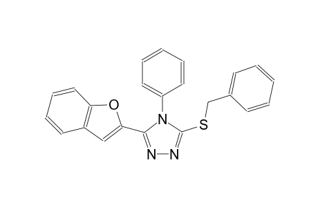 3-(1-benzofuran-2-yl)-5-(benzylsulfanyl)-4-phenyl-4H-1,2,4-triazole