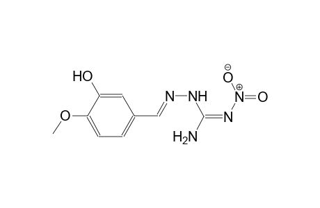 2-[(E)-(3-hydroxy-4-methoxy-benzylidene)amino]-1-nitro-guanidine