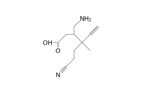 (3R,4R)-3-Aminoethyl-4-(2-cyano-ethyl)-4-methyl-5-hexynoic acid