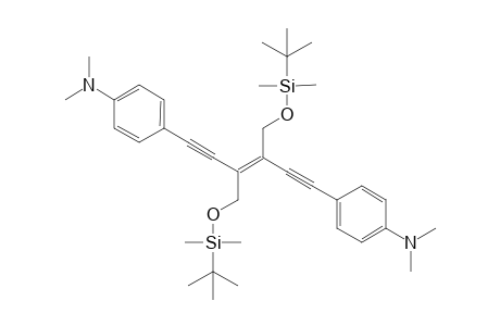 3,4-bis(t-Butyl)dimethylsilyloxy]methyl-1,6-bis[4'-(dimethylamino)phenyl]hex-3-ene-1,5-diyne