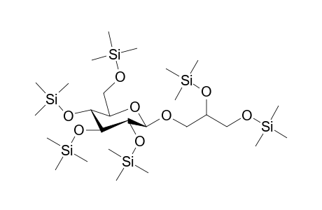 3-O-[ .beta.-D-Glucopyranosyl]propane-1,2-diol - per-(trimethylsilyl) derivative