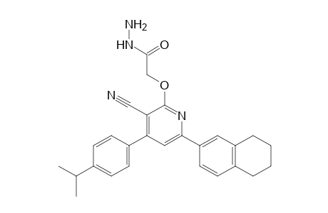 [3-Cyano-4-(4-isopropyl-phenyl)-6-(5,6,7,8-tetrahydronaphthalen-2-yl)-pyridin-2-yloxy]-acetic acid hydrazide