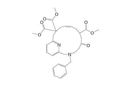 Trimethyl 3-benzyl-6-oxo-3,19-diazabicyclo[13.3.1]nonadeca-1(18),10,15(19),16-tetraene-8,13,13-tricarboxylate