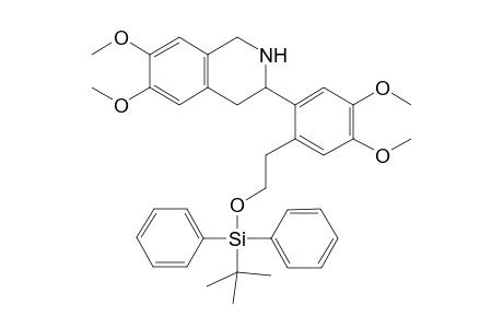 tert-Butyl-[2-[2-(6,7-dimethoxy-1,2,3,4-tetrahydroisoquinolin-3-yl)-4,5-dimethoxy-phenyl]ethoxy]-diphenyl-silane