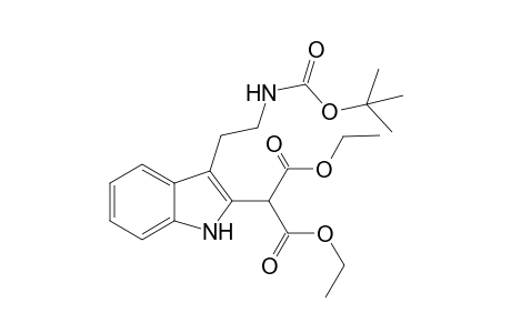 Diethyl 2-{[3'-(2"-<t-butoxycarbonyl>amino)ethyl]-1H-indol-2'-yl}-malonate