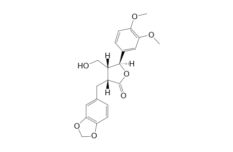 (7'S,8R,8'R)-3',4'-Dimethoxy-8'-(hydroxymethyl)-3,4-(methylenedioxy)-lignano-9,7'-lactone