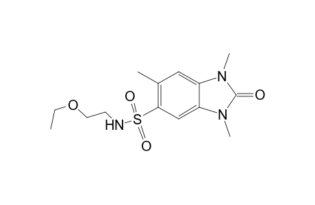 1H-1,3-Benzimidazole-5-sulfonamide, N-(2-ethoxyethyl)-2,3-dihydro-1,3,6-trimethyl-2-oxo-