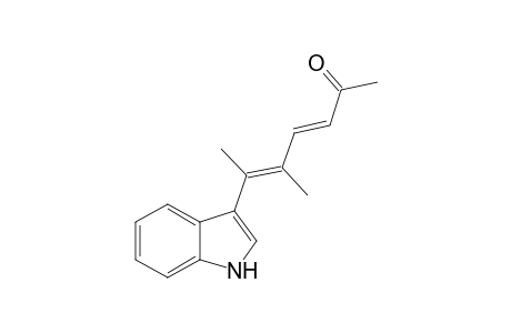 6-(Indol-3'-yl)-5-methylhepta-3(E),5(E)-dien-2-one