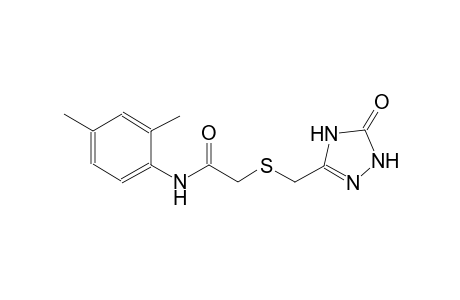 N-(2,4-dimethylphenyl)-2-{[(5-oxo-4,5-dihydro-1H-1,2,4-triazol-3-yl)methyl]sulfanyl}acetamide