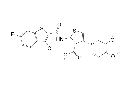methyl 2-{[(3-chloro-6-fluoro-1-benzothien-2-yl)carbonyl]amino}-4-(3,4-dimethoxyphenyl)-3-thiophenecarboxylate