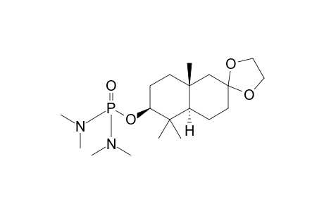 (4a'R,6'S,8a'R)-(+)-5',5',8a'-Trimethyloctahydrospiro[1,3-dioxolane-2,2'-(1'H)-naphthalen]-6'-yl N,N,N',N'-tetramethylphosphorodiamidate
