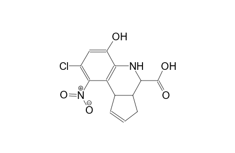 3H-cyclopenta[c]quinoline-4-carboxylic acid, 8-chloro-3a,4,5,9b-tetrahydro-6-hydroxy-9-nitro-