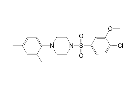 1-(4-Chloranyl-3-methoxy-phenyl)sulfonyl-4-(2,4-dimethylphenyl)piperazine
