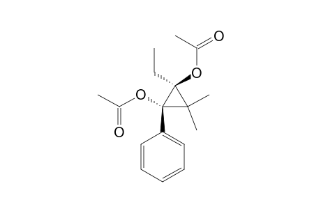 1-ETHYL-3,3-DIMETHYL-2-PHENYL-CYCLOPROPAN-TRANS-1,2-DIYL-DIACETATE