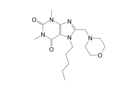 1,3-dimethyl-8-(4-morpholinylmethyl)-7-pentyl-3,7-dihydro-1H-purine-2,6-dione