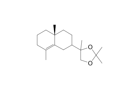 (7R,10R,11R)-Eudesm-4-en-11,12-isopropylidene ketal