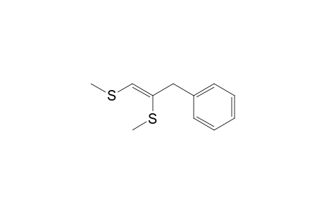 Benzene, [2,3-bis(methylthio)-2-propen-1-yl]-