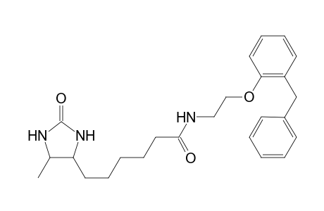 1H-Imidazole-4-hexanamide, tetrahydro-5-methyl-2-oxo-N-[2-[2-(phenylmethyl)phenoxy]ethyl]-