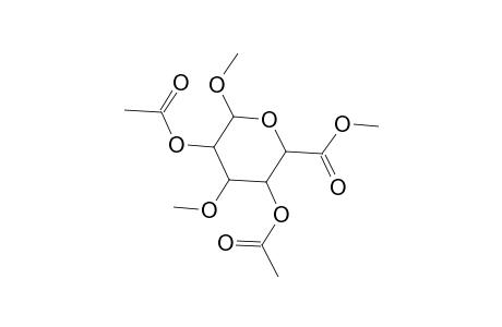 Dimethyl 2,4-di-O-acetyl-3-O-methylhexopyranosiduronate