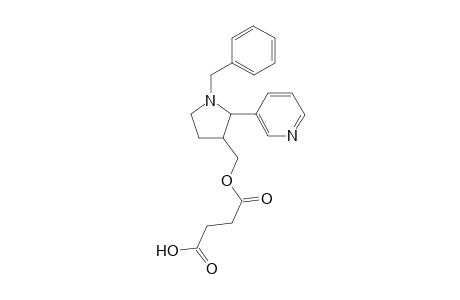 Hemisuccinate of 1-Benzyl-trans-3-(hydroxymethyl)-2-(3-pyridyl)-pyrrolidine