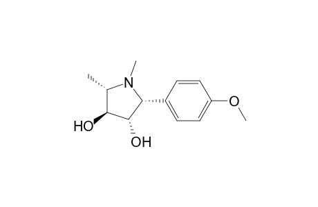 3,4-Pyrrolidinediol, 2-(4-methoxyphenyl)-1,5-dimethyl-, [2R-(2.alpha.,3.alpha.,4.beta.,5.alpha.)]-