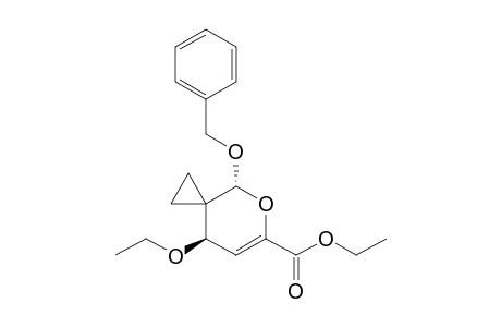 Ethyl (trans)-4-(benzyloxy)-8-ethoxy-5-oxaspiro[2.5]oct-6-ene-6-carboxylate